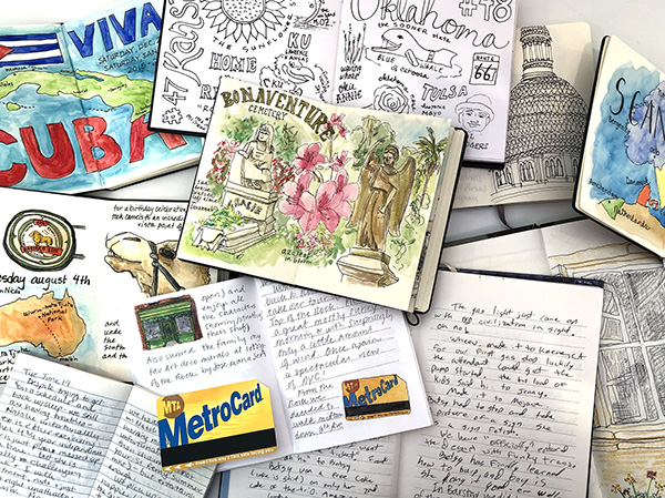 Assorted Travel Journals from my Adventures by Betsy Beier, Wanderlust Designer
