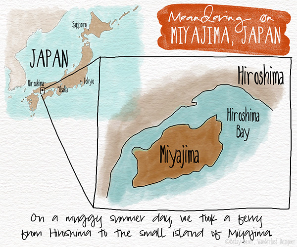 Meandering on Miyajima - Map of Location